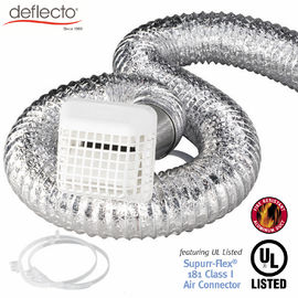 Outdoor Flexible Air Vent Kit  4'' 25 Ft Plastic Vent Cap With Grid